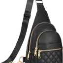 Sling Bag for Women Crossbody Leather Fanny Packs Chest Bag Fashion Sling Backpack Travel JASGOOD