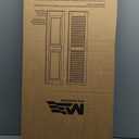 14 3/ 4"W x 35"H Mid-America Vinyl, Standard Size Williamsburg Double Panel Shutters, w/ Installation Shutter-Lok's & Matching Screws (Per Pair), 945 - Platinum