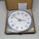 WallarGe Night Light Wall Clock for Bedroom - Silent Lighted up Wall Clock Glow in The Dark, Battery Operated for Living Room/Kitchen, Easy to Read Large Digital Display, 12 Inch (Black)