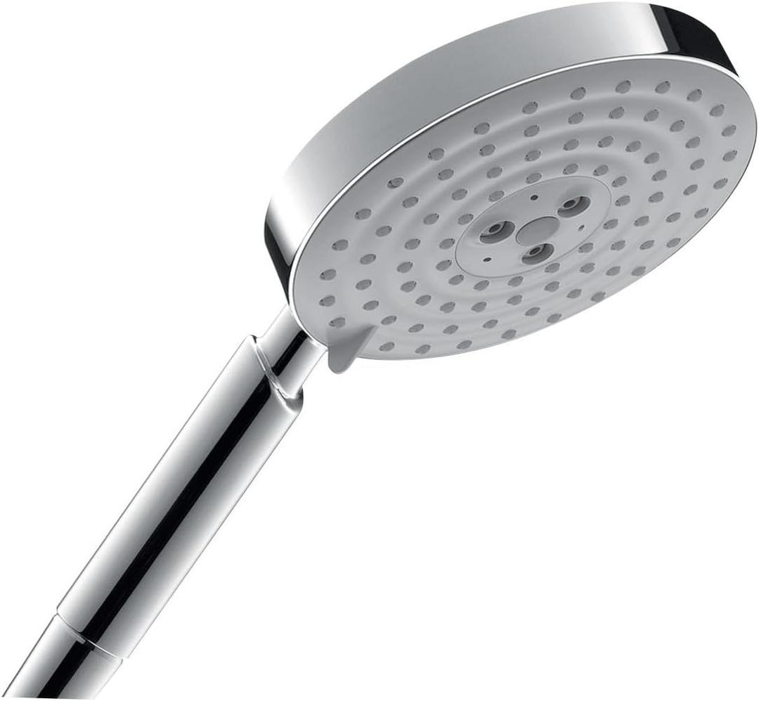 hansgrohe Raindance S Easy Install 5-inch Handheld Shower Head Modern 3 RainAir, BalanceAir, Whirl 28519001,Chrome,Small