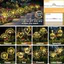Anordsem Solar Lights Outdoor Waterproof: Garden Light Solar Powered for Yard Outside - Sparkler Fireworks Twinkle Lighting Path Decor 8 Pack - LED Starburst Gardening Gifts for Women Mom Wife