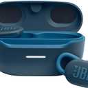 JBL Endurance Race TWS - Waterproof true wireless active sport earbuds, JBL Pure Bass Sound, Up to 30 hours of battery life, IP67 Waterproof and Dustproof, Ambient Aware & TalkThru (Blue) (Small)