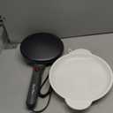 Baker's Friend Crepe Maker Machine with Auto Power Off, Portable Crepe Maker with Non Stick Dipping Plate, Automatic Temperature Control, Graphite