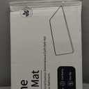 Stone Bath Mat Diatomaceous Earth Shower Mat Non-Slip Super Absorbent Diatomite Stone Mats for Bathroom Floor/Ktichen Cuonter Quick-Drying Easy to Clean (24''*16''White)