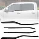 Exterior Door Window Molding Trims fit for Ford F150 2015-2020,Door Window Bottom Sill Weatherstrip Covers,Seal Belt Weather Stripping Decor,3MM Adhesiver,4PCS Glossy Black
