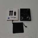 PQRQP 3 in 1 Professional Wireless Lavalier Microphone for iPhone, Android, Camera, Wireless Microphones, Mini Microphone, Crystal Clear Sound Quality for Recording, Live Streaming, Microphone Clips (Elegant Black)