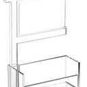 Chunful Real Estate Agent Supplies Business Card Holder Acrylic Clear Real Estate Agent Gifts Open House Card Display Sold Sign Business Display Stand Holds 3.5 x 2 Inch for Office Reception(Fashion)