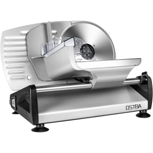 OSTBA Meat Slicer Electric Deli Food Slicer with Child Lock Protection, Removable 7.5’’ Stainless Steel Blade and Food Carriage, Adjustable Thickness Food Slicer Machine for Meat, Cheese, Bread(150W)