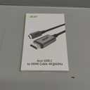 Acer USB C to HDMI Cable for Home Office 6.6FT (4K@60Hz), High-Speed Type C to HDMI 2.0 Braided Cord, Thunderbolt 4/3 Compatible with MacBook, iPhone 16/15 Pro/Max, iMac, iPad Pro, Galaxy S24, Surface