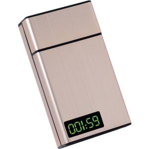 Habit Control case with a Timer Tock Portable timed Dispenser time Lock case 85mm /3.3in King Size 20 CapacityGolden