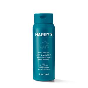 Harry's Extra Strength 2-in-1 Anti Dandruff Shampoo and Conditioner for Men, 2% Pyrithione Zinc, 14 fl oz, 3ct