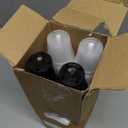 Sliner 200 Pcs 2 Inch Plastic Nursery Pot Mini Seedling Planter Flower Planting Pots Plastic Planters with Drainage Holes for Outdoor Indoor Flower, Starting Seedlings, Black, Clear