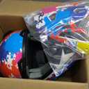GLX GX623 Youth ATV/Dirt Bike Helmet Combo - Graffiti, Large - DOT
