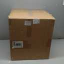 White Rustic Farmhouse Table Lamp - Terracotta Base with White Fabric Shade - 15.6 Inches - Warm White LED - 40W - 5000 Lumens