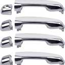 Gledewen Exterior Door Handle 4 PCS Front Rear Left Right, Compatible with 2009-2021 Toyota 4Runner Lexus GX460, Replaces# 69210-60100 69217-35050 69210-35180-B