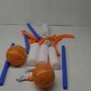 Sloosh Pool Basketball Hoop Toys, Floating Basketball Pool Game, Swimming Floats Toys with Balls Pump, Summer Outdoor Water Play Toy for Kids and Adults (Blue Orange)