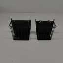 2PCS Rabbit Hay Rack with Heavy-Duty Metal Frame Rabbit Hay Holder for Cage - Guinea Pig Hay Feeder Bunny Hay Feeder,for Rabbits Guinea Pigs Bunny Chinchillas (Matte black)