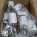 AUQUEE 8 Light Track Lighting Fixtures Ceiling, Matte White Kichen Track Lighting Fixtures, Rotatable Light Heads, Adjustable Modern LED Track Lights for Kitchen/ Hallway, No GU10 Bulb