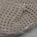TYUU Pale Beige Bathroom Rug, Waffle Bath Mat Non Slip Washable Super Absorbent Quick Dry Boho Farmhouse Bathroom Decor, 48''x24'' / 4'x2' Pale Beige