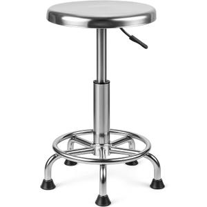 Adjustable Work Stool, Stainless Steel Office Chair, Round Stool Chair, Designed Ergonomics, Non-Slip Foot Pads, Foot nail model