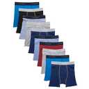 Hanes boys Hanes Boys' and Toddler Underwear, Comfort Flex Wb Boxer Briefs, 10-pack XL