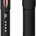Hair Straightener - 2 in 1 Wet to Dry Hair Dryer and Straightener with High-Speed Airflow + Rapid Heat-Up + Customizable Temperature + LCD Display & Auto Shut-Off + No Heat Damage (Matte Black)