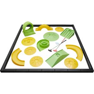 LulliSpace Putting Game - Mini Golf Obstacle, Putter for Home, Office, Outdoor Play - Suitable for Children, Teenagers, Adults