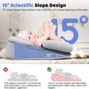 Baby Lounger Pillow for Infant Support Cushion Reflux Pillow, Bottle Feeding, Tummy Time,Wedge Pillow for Newborn,Adjustable Baby Wedge Pillow for Reducing Spit-Up