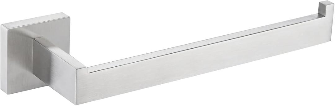 Angle Simple Hand Towel Holder for Bathroom, SUS 304 Stainless Steel Kitchen Towel Hanger Rack for Wall, Brushed Nickel, 10.24 Inches