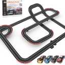 Slot Car Racing Track for Kids 1:43 Electric Powered 40Ft Big Race Tracks Set with 4 Cars and 2 Hand Controllers, Gift Toys for Boys Girls Children 6,7,8,9,10 Years Old
