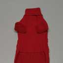 Dog Sweater for Small Dogs Boys Girls Puppy Turtleneck Pullover Cable Knit Winter Stretch Clothes Chihuahua Yorkie Toy Poodle Pomeranian Long Sleeves (S, Red)