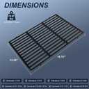 Genesis II E-310 Grill Grates for Weber Genesis II 300 & LX 300 Series, Fits E/S 310 315 325 335 & LX 340 Replaces 66095 66802 66805 Cast Iron Replacement Cooking Grates, 2 Pack 18.75 x 13.25 Inch