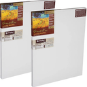 MASTERPIECE Z2VU-2127 Vincent Pro 2,2 cm Deep Vintage L22U belgisches Leinen, 340 g, Acryl, grundiertes Leinen, gespannte Leinwand, 53,3 x 68,6 cm, Weiß, 2 Stück