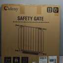 Baby Gate No Drilling, 29"-40" Auto Close Dog Gate Indoor for Doorways & Stairs, Pressure Mounted Adjustable Pet Gate, Easy Walk Through Child Gate for Children & Pets Stroller Friendly, White