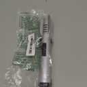 Camping Torch Lighter, Bright Fire Windproof Butane Refillable Straight Flame Lighter with Safety Lock and Adjustable Red Blue Flame for Outdoor Campfires BBQ Baking Kitchen Candles (Silver)