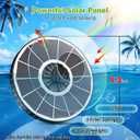 SZMP Solar Fountain with 3 Spray Height, 3.5W Glass Solar Bird Bath Fountain with 4 Adjustable Fixed Rods, and 7 Nozzles, Outdoor Solar Water Fountain Pump for Bird Bath, Garden, Pool, Pond