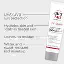 EltaMD UV Sheer Face and Body Sunscreen SPF 50+, No White Cast Sunscreen with Transparent Zinc Oxide and Hyaluronic Acid, Moisturizes and Protects, 1.7oz
