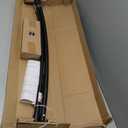 Zenna Home Double Curved Shower Curtain Rod, No Drill, 50-72 Inch Adjustable Tension Curved Shower Rod for Bathroom, Rustproof Double Rod, Non-Slip, Adds Room in Shower, Matte Black