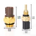Engine Coolant Temperature Sensor Temp Sender Kit 37870-PJ7-003 37760-P00-003 for Honda Accord 1992-2002, Honda Civic 1992-2005