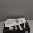 MESCOMB Upgraded 5 in 1 Hot Air Styler  110,000 RPM Hair Dryer Brush with Automatic Curling Barrel, Volumizer for Curl, Smooth & Blowout, Anti-Frizz & No Heat Damage (Champagne)