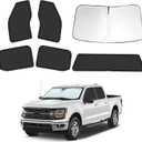 6pcs Car Window Shades for Ford F150 4Door 2021 2022 2023 2024 2025, Full Car Window Covers for Privacy, Sunshades for F150 Front Rear Windshield Side Windows to Block UV and Protect Privacy
