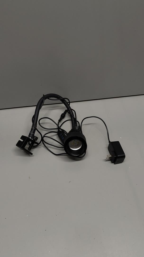 Black Plug-In Reading Light with Clamp – Flexible Gooseneck LED Desk Lamp