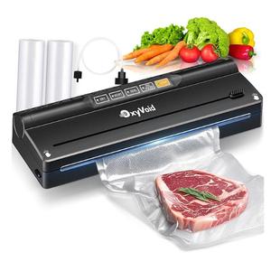 Precision Food Vacuum Sealer Machine, Powerful Automatic vacuum sealer for food Preservation Saver, Easy to Use, One-Touch Operation Food Vacuum Sealing Machine, Built-in Cutter & Hose, 2 Bags Rolls