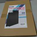 Portfolio Folder for Artwork Art Portfolio Binder 2 Packs 11"x17" Demo Book Black Portfolio Folder with Protective Film Binder with Plastic Sleeve 30 Pockets 60 Page Capacity