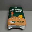 PAWPANG Disposable Dog Diaper Liners Booster Pads for Male & Female Dogs, 100ct, 5 Sizes Options, Doggie Diaper Inserts fit Most Types of Dog Diapers - Pet Belly Bands & Male Wraps (Medium(100ct)) (Standard Pack)