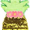 Pineapple Pinata for Hawaiian Luau Party Decorations, Kids Birthday (16.5 x 10 x 3 In)