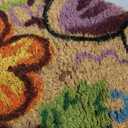 LUA VIKA Coir Doormat, 16"x27.5", Funny Welcome Mat for Home Entrance, Outdoor Indoor Use, NonSlip Backing, Flowers