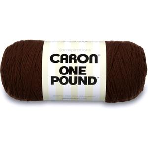 Caron One Pound Solids Yarn, 16oz, Gauge 4 Medium, 100% Acrylic - Espresso- For Crochet, Knitting & Crafting ( 1 Piece )