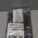 COSY HOMEER Edging Stair Treads Non-Slip Carpet Mat 28inX9in Indoor Stair Runners for Wooden Steps, Edging Stair Rugs for Kids and Dogs, 100% Polyester TPE Backing (4pc, Black)