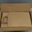 ECOEXTRA Gift Bags 100Pcs Brown Paper Bags with Handles Bulk 8x4.5x10.8 Inch Paper Gift Bag Medium Size, Kraft Paper Bag, Grocery Shopping Retail, Birthday Party Favors Wedding Sacks